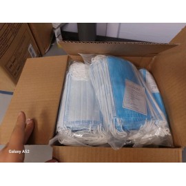 NEW, 50 3 Ply Disposable Face Masks, #TA9524-347