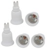 uxcell 5pcs G9 to E27 Extender Adapter Converter Light Socket