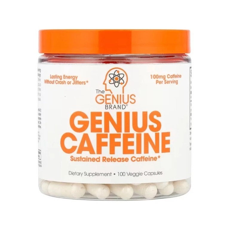 The Genius Brand, Genius Caffeine, 3 PACK, 100 mg, 100