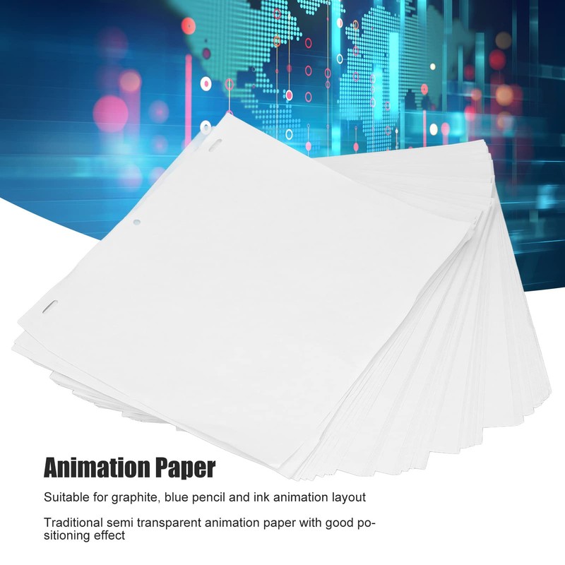 Jeanoko Blank Flip Book Paper with Holes, 200 Sheets Animation