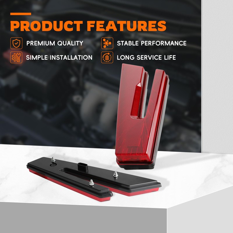 GoaMotors Set of 2 LED Taillights, Left and Right Red