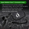 MINETPS DR3Z-8566-A Upper Radiator Hose Y-Connector Lower Compatible with Ford