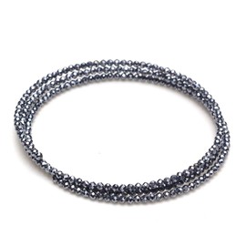 OVER-9 Terahertz Ore, Ring, 3 Rows, Ring, Bracelet, Necklace, Shape Memory, Spinel Cut, Women's, Men's, Genuine Rough, Power Stone, Natural Stone, Ultra Far Infrared, Health, Beauty, Terahertz Mineral