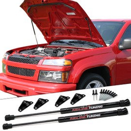 Redline Tuning 21-16004-02 Hood Quicklift Plus System Compatible with Chevy Colorado & GMC Canyon 2004-2012 (All Black Components)