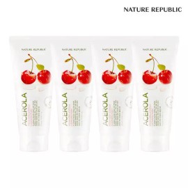 Nature Republic [네이처리퍼블릭] 프레시 허브 아세로라 클렌징폼 4개 Nature Republic Fresh Herb Acerola Cleansing Foam 4ea [4 pieces of Acerola PK1322]