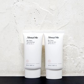 About Me Be Clean Tone Up Sun 50ml (SPF50+) 2pcs / 어바웃미 비 클린 톤업 선 50ml(SPF50+) 2개