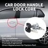 Left Driver Door Lock Cylinder 2 Keys, Compatible with 2014-2018