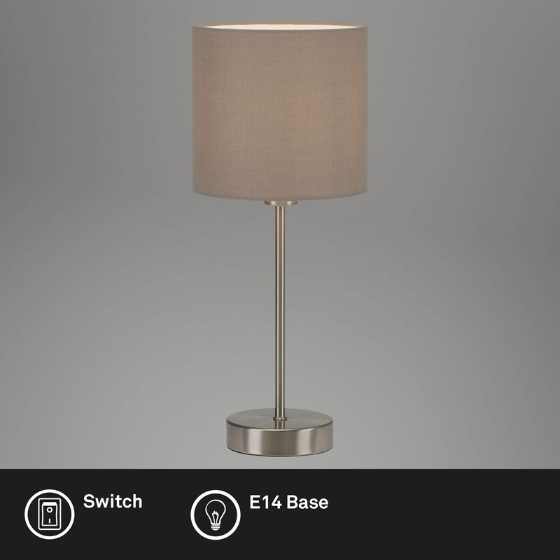 Briloner Leuchten Table Lamp / Bedside Lamp / Desk Lamp,