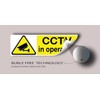 5 Pack stcky CCTV in Operations, Stickers for Windows Yellow