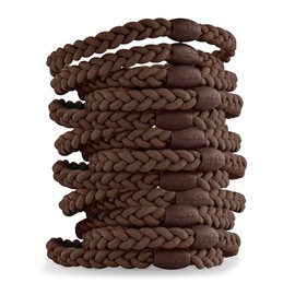 Ryan & Rose - Cutie Bands - Elastic Hair Ties (Brown (12 Pack))