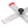 T Shaped Ruler Sliding Combination Square 90 45 Degree Angle