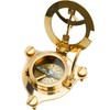 Monsterzeug Sundial Pocket Compass Pocket Watch with Compass Gift for