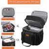 Expandable Large Lunch Bag, Double Deck Insulated Lunch Box Leakproof