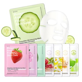 8PCS Face Sheet Masks Set,Hydrating Oil Control Facial Sheet Mask for Women & Men,Moisturizing Long Lasting Daily Face Sheet Mask Set for Face,All Skin Types 01