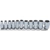 BGS 2433 Socket Set, Silver, 1/4-Inch Set of 11 Pieces