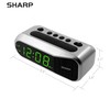 Sharp Digital Alarm Clock - Ascending Alarm Begins Faintly and