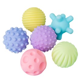 Baby Sensorik Spielzeug, 6 PCS Montessori Baby Spielzeug, Textured Multi Ball Set, Squeeze Ball, Sortier & Stapelspielzeug, Sinnesbälle Lernspielzeug und Badespielzeug für Säuglinge Kleinkinder