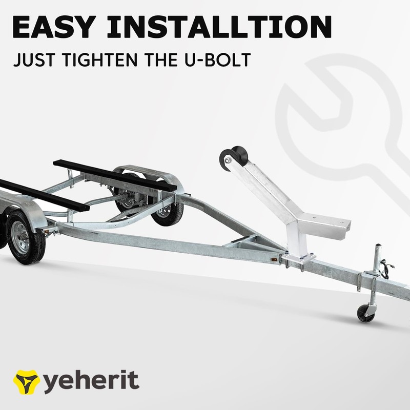 Boat Trailer Winch Post with Trailer Roller Compatible with 3"