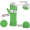 WFX Long Gardening Gloves Leather Ladies Men Women Durable Goatskin