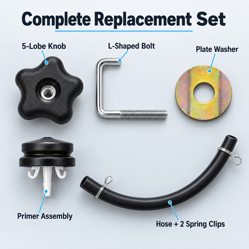 Snow Blower Handle Knob Lock Kit Compatible with 114-3779, 108-4887
