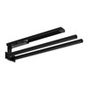 SOTECH TED Aluminium Towel Rail 2-Arm Black Matt (325-487 mm,