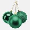 10cm/3Pcs Christmas Baubles Shatterproof Emerald Green, Christmas Tree Decorations Ball