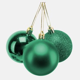 10cm/3Pcs Christmas Baubles Shatterproof Emerald Green, Christmas Tree Decorations Ball Ornaments Balls Xmas Hanging Decorations Holiday Decor - Shiny,Matte,Glitter