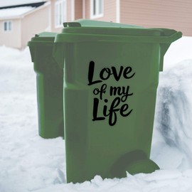 'Love of My Life' Clear Sticker Decal – Waterproof Film for Windows, Cars, Walls & Crafts, XL (460mm) (DC00139855)