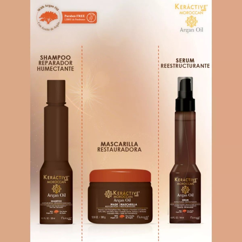 Nutrapel Kit Argan Oil Nutrapel 3 Pzs