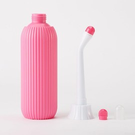 Bidé portátil personal con función de limpiador de glúteos para confinamiento posparto y limpieza diaria de piezas privadas (rosa)