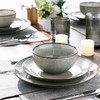 GBHOME Ceramic Dinnerware Sets for 4, 12 Pieces Stoneware Plates