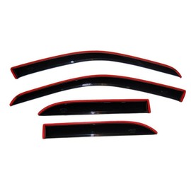 Auto Ventshade [AVS] In-Channel Rain Guards For 2019 - 2025 Ram 1500, CREW CAB ONLY | Window Vent Visors, 4 pcs. - Smoke | 194818