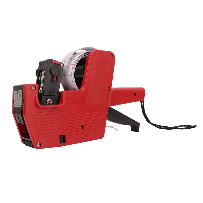 Price Label Gun Small Tag Sticker Maker Machine Red with