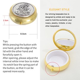 KOMI Holy Family Rosary Box Confirmation Gifts for Teenage Boys or Girls, Confirmation Gifts for Catholics,Decorative Box