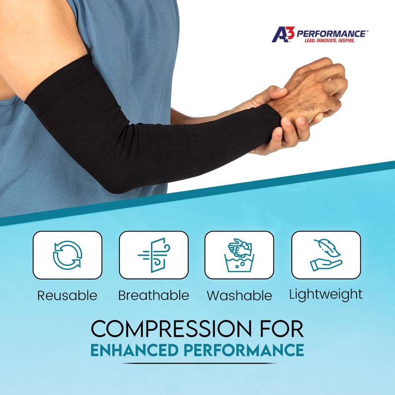 A3 Performance BODIMAX - Mangas de compresión para brazos, natación