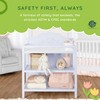 Sweetpea Baby Jasmine Changing Table in Lavender, with Fixed Shelves,
