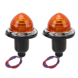 2PCS 72mm Rear Brake Stop Light LPB630 DC12V Tail Lamp Replacement for Classic Mini Morris Minor Traveller Yellow