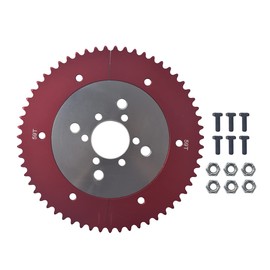 VCUJSUC Universal 35 Chain 59T Split Sprocket with Adapter for Predator 212cc 196cc 79cc Go Kart Mini Bike CT200U-EX CT200U BT200X CT100U MB200 MBX11 Motorcycle Silver