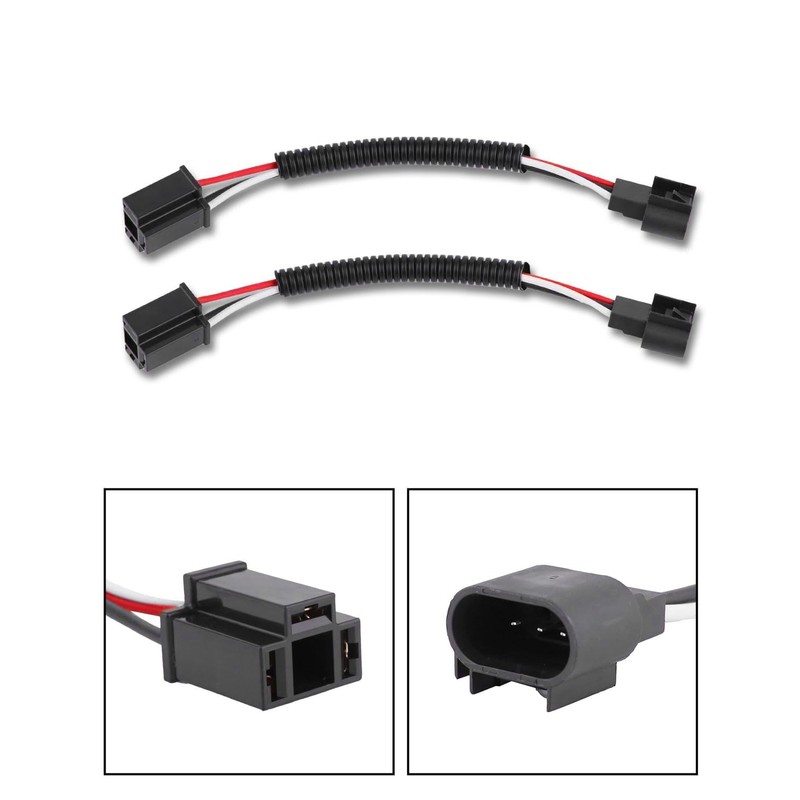 BICYACO H13 to H4 Adapter Headlight Adapter Connector for Jeep