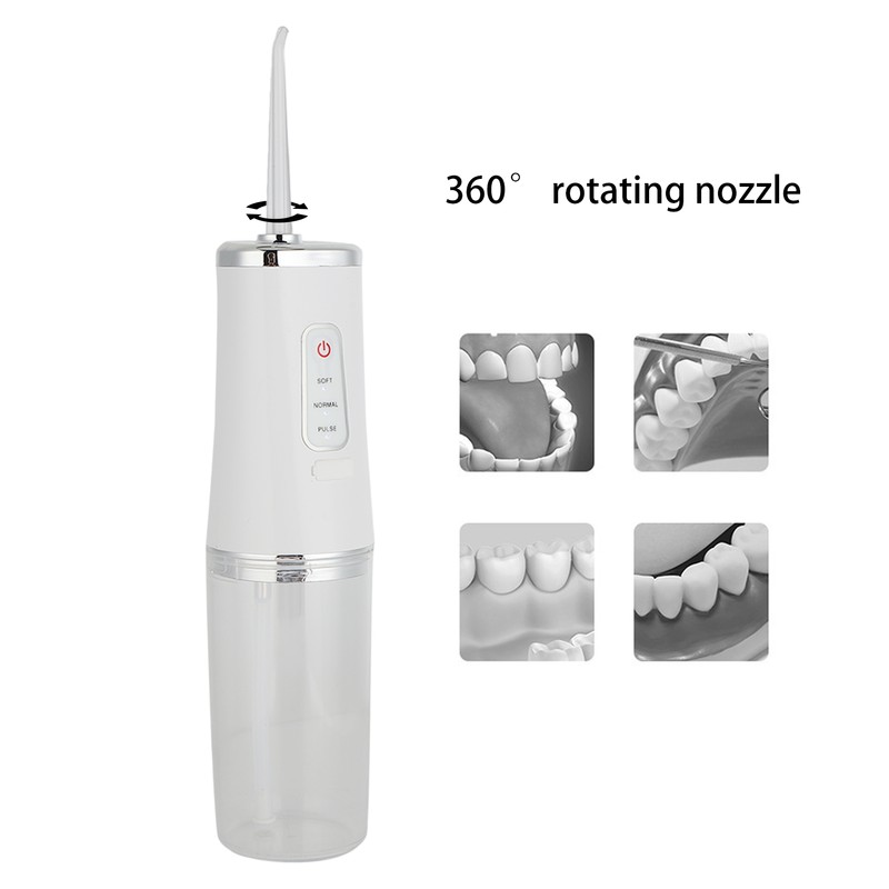 Portable Electric Dental Oral Irrigator Food Residues Removal White Teeth