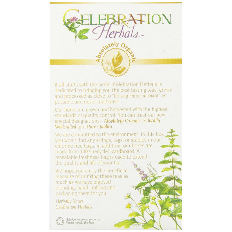 CELEBRATION HERBALS Rooibos Red Tea Organic 24 Bag, 0.02 Pound