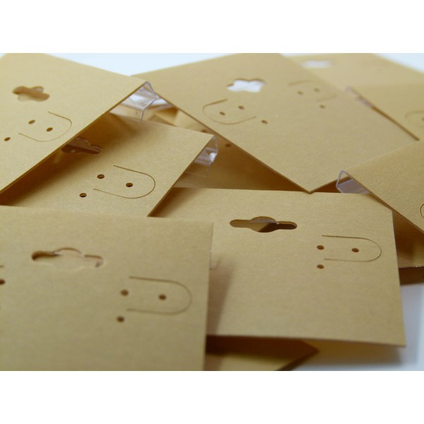 LaTisoro Matte Kraft Earring cards for businesses, tradeshows, fairs, and