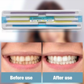 mizikuu Tooth Sandpaper, 60 Pcs/Pack Dental Polishing Strips Multi Sandpaper Interdental Resistant Deep Cleaning Oral Hygiene Care Aid for Healthy Teeth