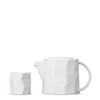 Teavana 32 Oz WHITE POTTER'S MARK TEAPOT 5 PC SET
