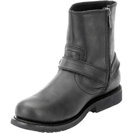 HARLEY-DAVIDSON FOOTWEAR Men's Scout Leather Motorcycle Harness Casual Boot, Black, 12