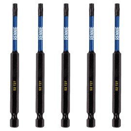 5 x Rennie Tools 100mm Long T27 TX27 Impact Screwdriver Driver Bits Set. Heavy Duty Magnetic Torx Screwdriver Bit Set. Black Oxide Coated Torx Impact Driver Bits. Torx Bit Set.