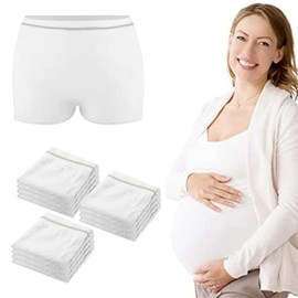 12 Pack Mesh Underwear Postpartum C Section Recovery Must Haves High Waist,Washable,Breathable Post Partum Undies for Delivery, Postpartum Essentials