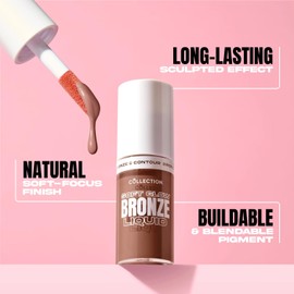 Collection Cosmetics Soft Glow Liquid Bronzer, Long-lasting Sculpted Effect, Buildable & Ultra-blendable Pigment, 5ml, Medium