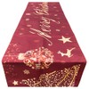 Second Ave Red & Gold Christmas Table Runner Dining Table