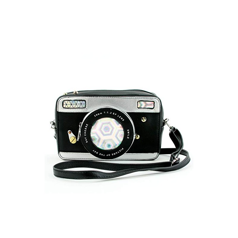 Camera Cross Body Bag in Vinyl